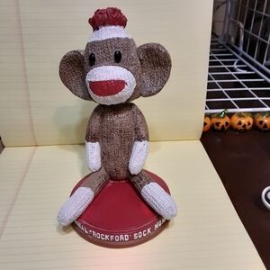The Natural Bobble Head Hall of Fame 847 of 850 Sock Monkey Figurine